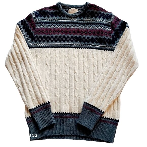 Vintage Traverse Bay Trading XL Nordic Pattern Sweater Cozycore Classic Winter - Picture 1 of 5